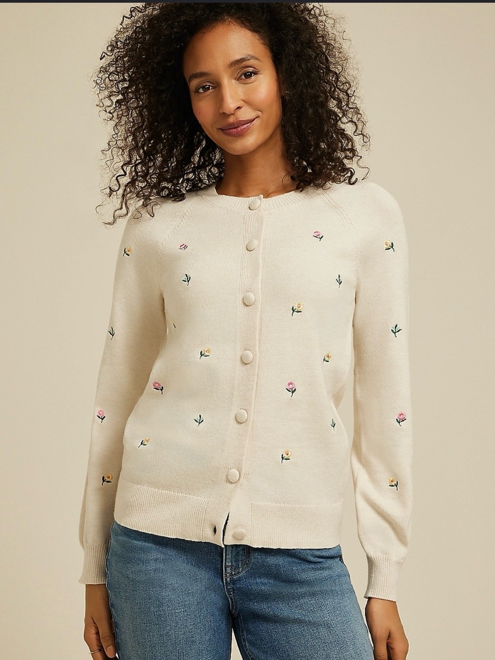 Maurice’s Floral Embroidered Button-Front Sweater Cardigan - Picture 7 of 8